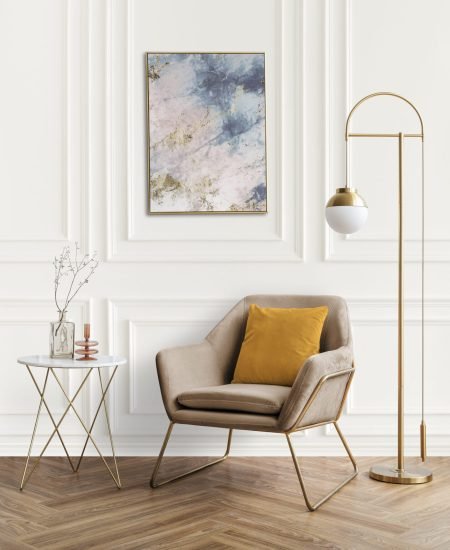 picture-frame-by-velvet-armchair